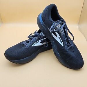 Brooks Mens Ghost 16 Running Shoe Black Ebony Blue Mens 12.5 D Athletic Sneakers